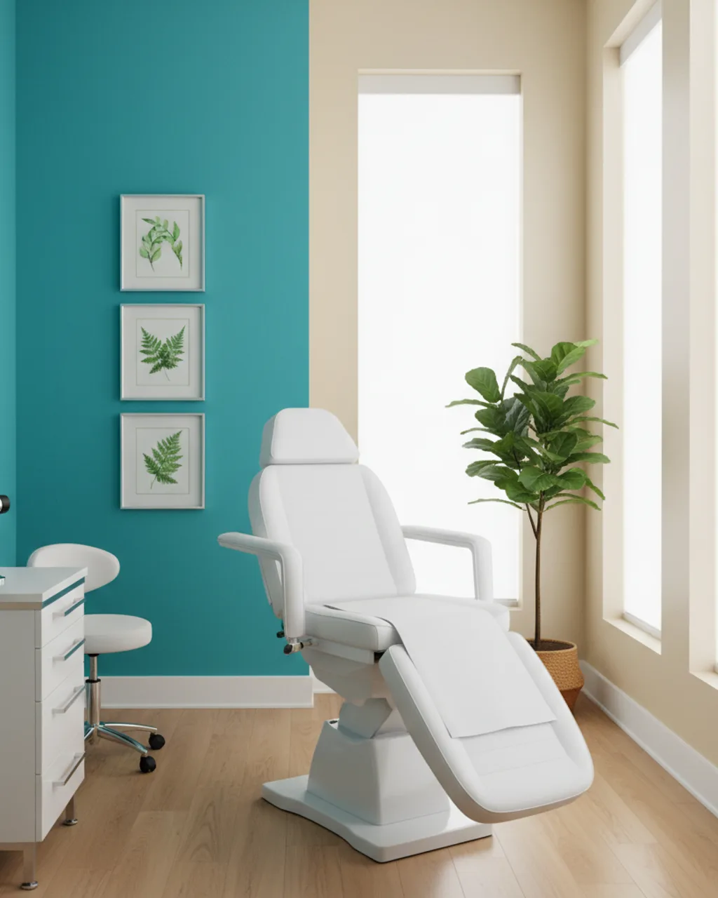 Modern dermatology clinic interior in Austin